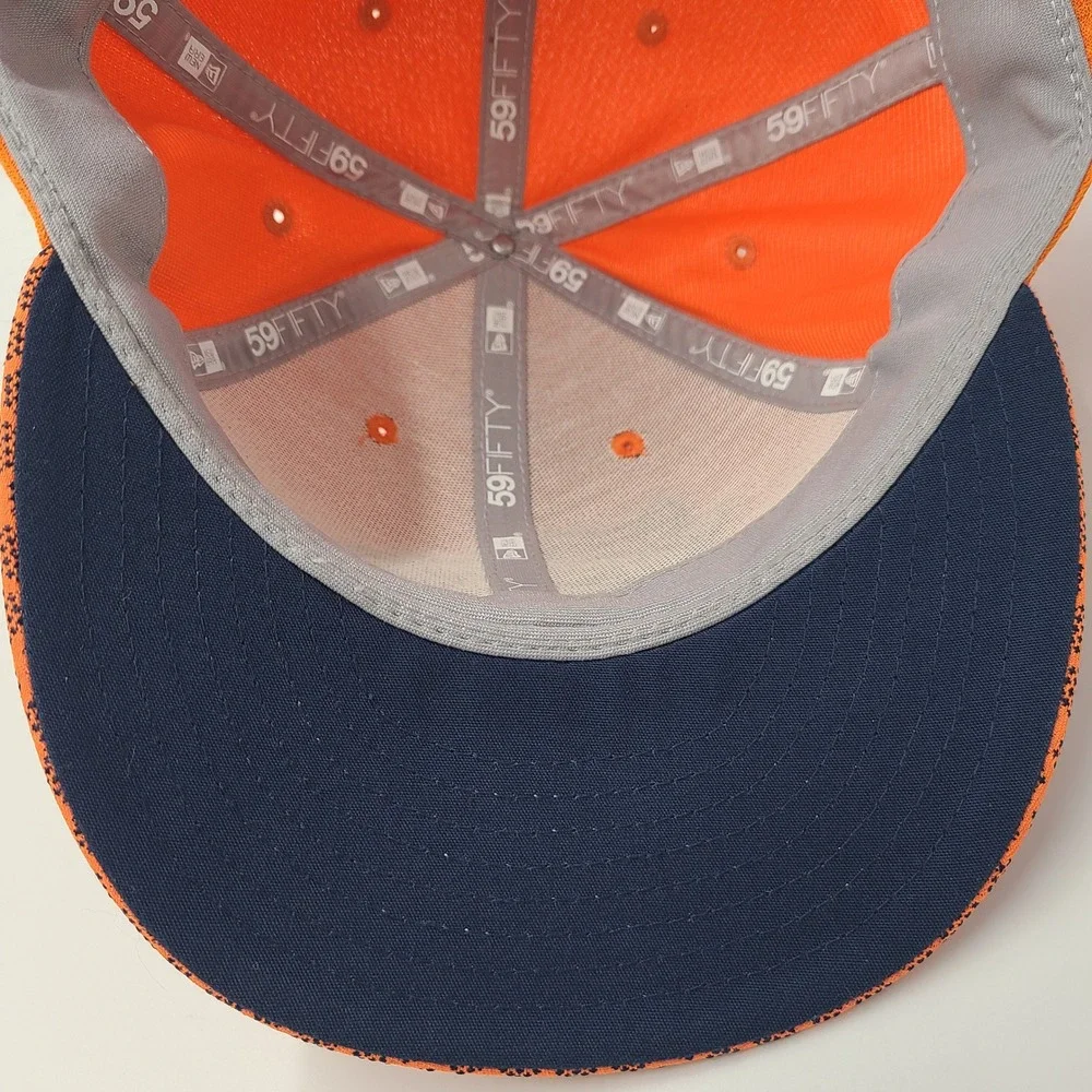 Denver Broncos Hat Fitted 8 New Era 59Fifty Orange Blue NFL Football Logo‎ Men